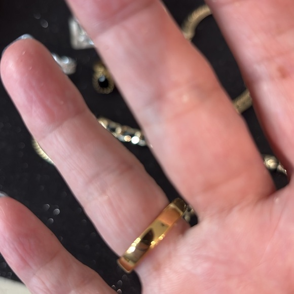 🎁Gold and Amber Gemstone Brown Women's Ring stamped and Ready to have a new Home - Picture 4 of 6